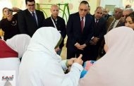 محافظ الشرقية ووكيل وزارة الصحة يطلقان شارة بدء الحملة القومية للتطعيم ضد شلل الأطفال