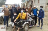 ٥٠ شاب يشاركون فى حملة تطهير شوارع العراقى فى أبوحماد لمواجهة فيروس كورونا
