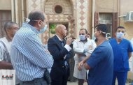 مسعود يتابع سير العمل بمستشفي الصدر ويعقد إجتماع بمديري الحميات والصدر