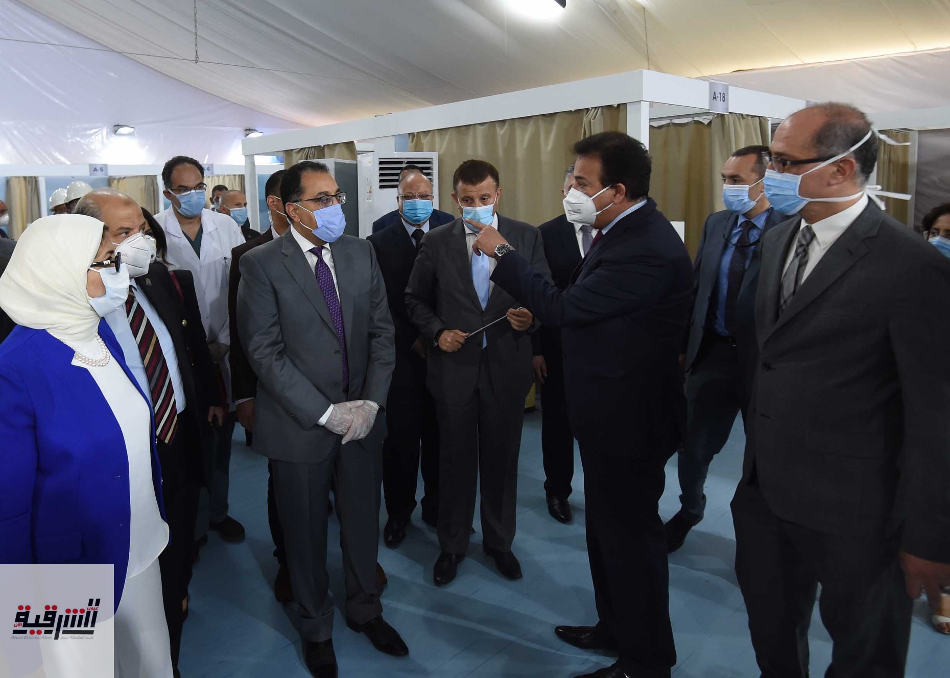 رئيس الوزراء يتفقد المستشفى الميداني بجامعة عين شمس تمهيداً لبدء تشغيله الخميس القادم لمواجهة فيروس كورونا