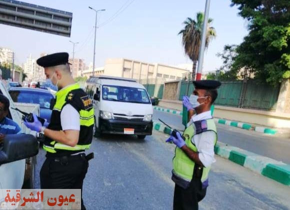 تغريم 34 سائق لعدم الإلتزام بإرتداء الكمامة الواقية لمواجهة فيروس كورونا المستجد بالشرقية