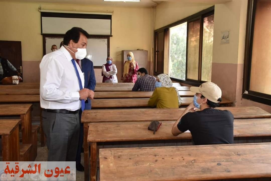 وزير التعليم العالي يتفقد إمتحانات الفرق النهائية بتربية عين شمس