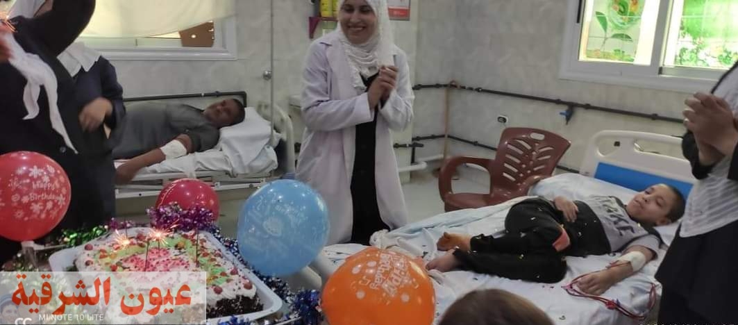 مستشفى الإبراهيمية المركزي تحتفل بعيد ميلاد أصغر مريض غسيل كلوي