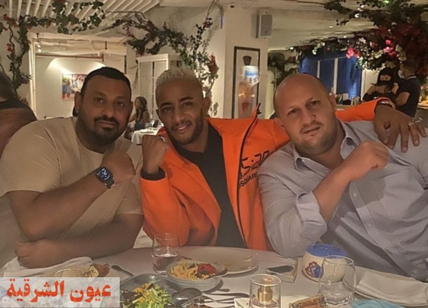 ”محمد رمضان“ يعبر عن سعادته بلقاء الملاكم العالمي ”نسيم حميد“.