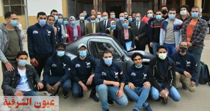 رئيس جامعة الزقازيق يلتقي بفريق كلية الهندسة المشارك برالي السيارات الكهربائية محلية الصنع - مصر 2020 بدورته الثالثة