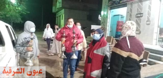 حملة مكبرة لتغريم المخالفين لإرتداء الكمامة الواقية بمركز أولاد صقر