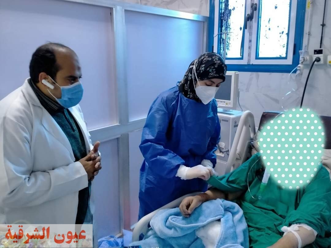 مستشفيات العزل بالشرقية تحتفل مع مصابات كورونا بعيد الأم
