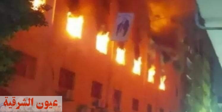 قوات الحماية المدنية تتمكن من السيطرة على حريق هائل نشب في كنيسة مارمينا بالعمرانية