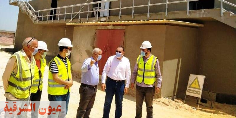 محافظ الشرقية يتفقد أعمال إنشاء محطة معالجة صرف صحي ديرب نجم