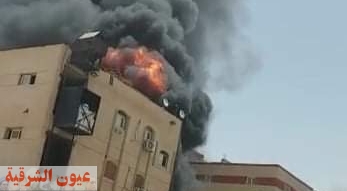 حريق هائل يلتهم مصنع بالمنطقة الصناعية الثالثة بالعاشر من رمضان