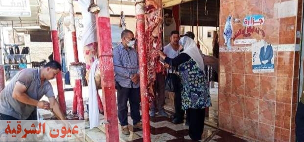حملات مكبرة على محال الجزارة للتأكد من صلاحية اللحوم حفاظاً على صحة وسلامة المواطنين