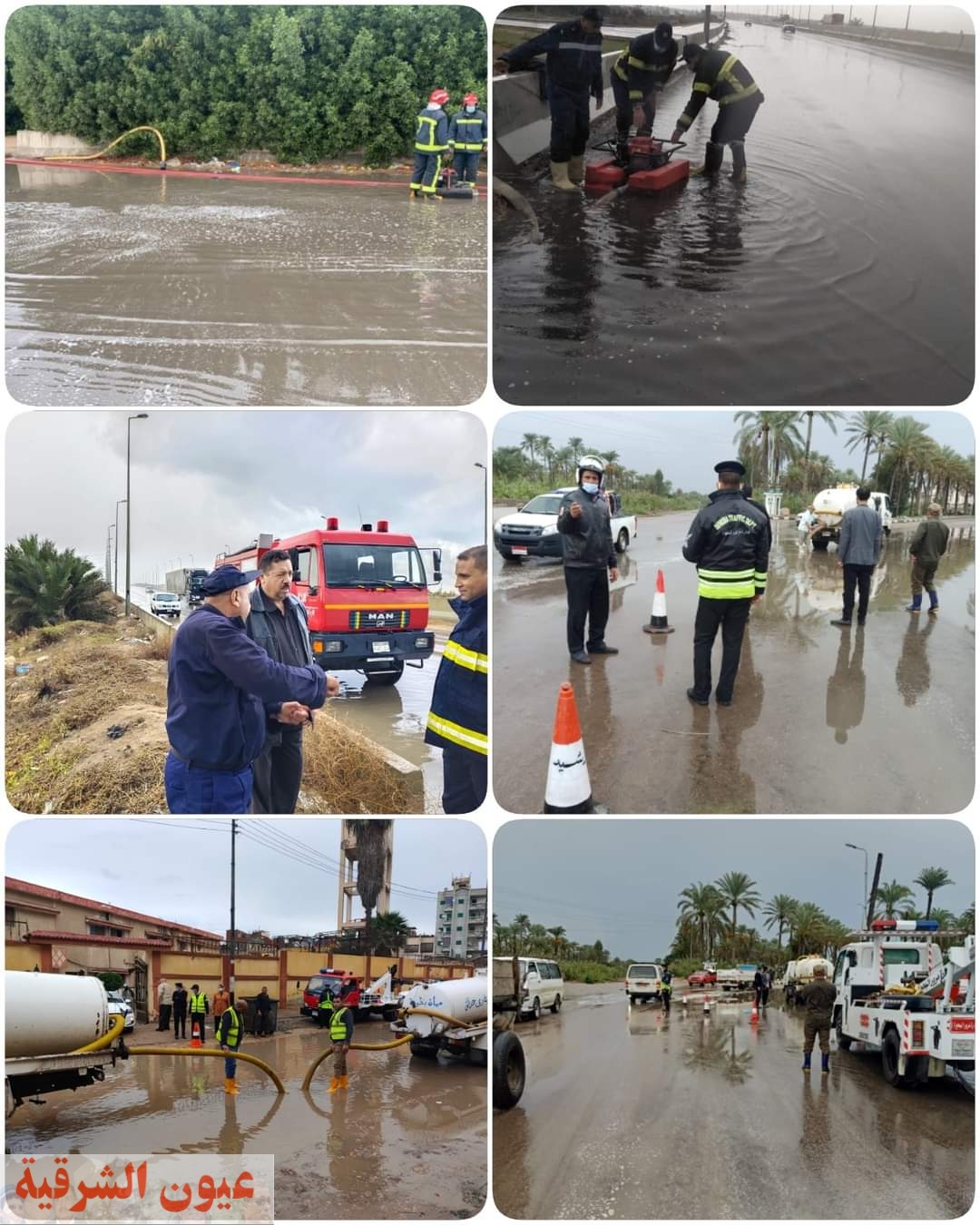 مواجهة الأمطار والطقس السيئ بأكثر من 1262معدة من الوحدات المحلية والحماية المدنية بالبحيرة
