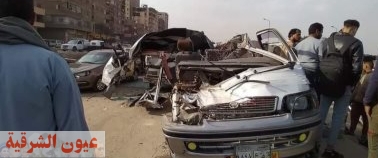 إصابة شخصين أثناء حادث تصادم سيارتين ملاكى بمدينة الشيخ زايد