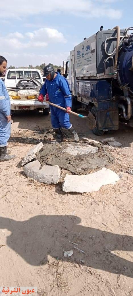 محافظة الإسماعيلية: استمرار صيانة و تركيب أغطية مطابق الصرف الصحي المتهالكة والمسروقة
