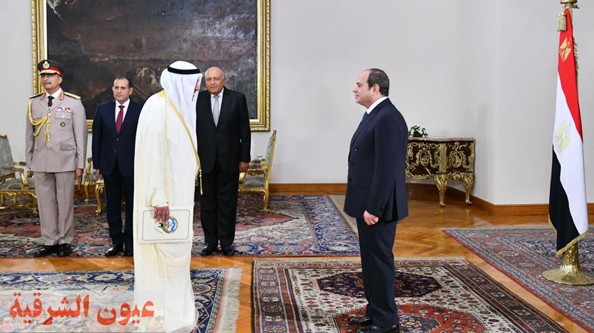 الرئيس عبد الفتاح السيسي يتسلم أوراق إعتماد ثلاثة عشر سفيراً جديداً