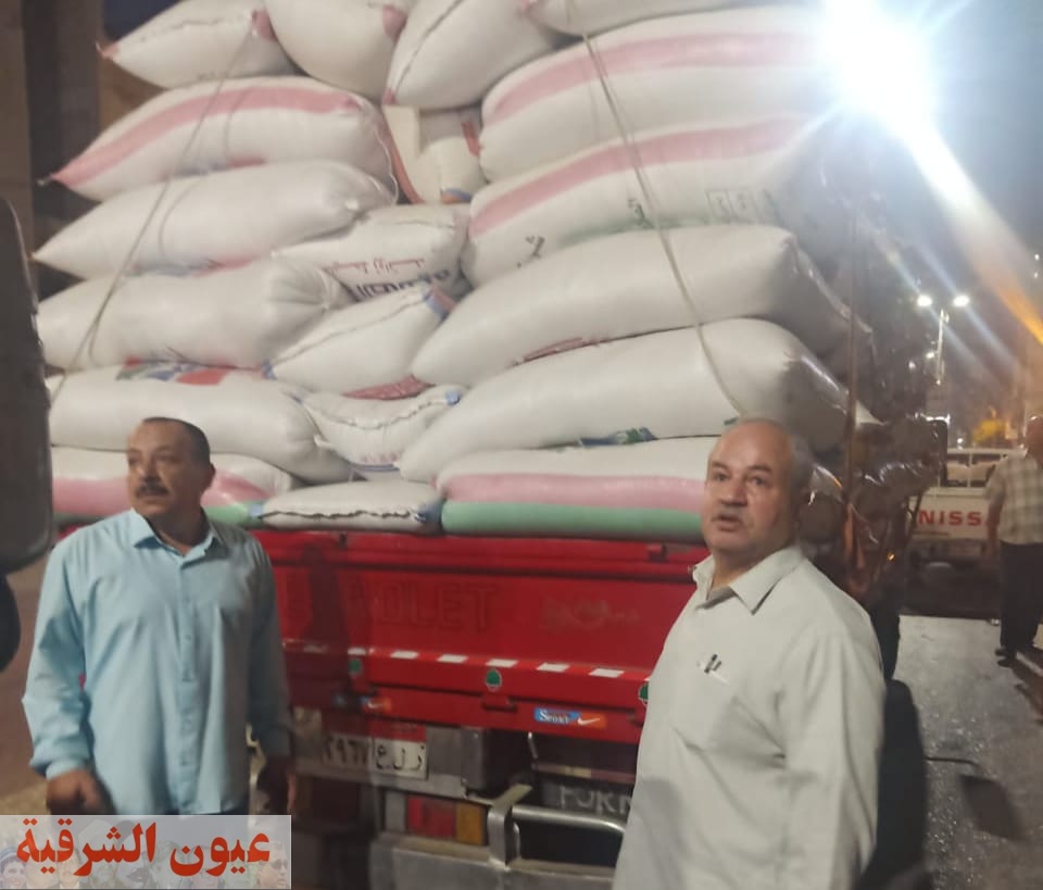 تموين الشرقيه: يضبط 28 طن أرز قبل بيعها في السوق السوداء بـ عمريط 