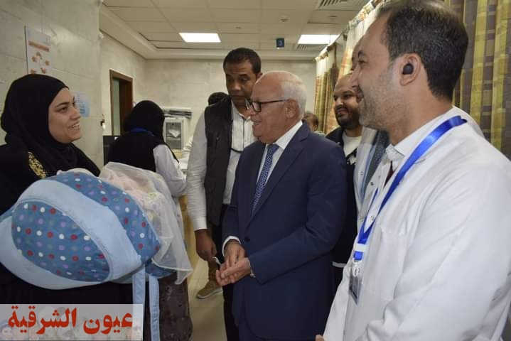 محافظ بورسعيد يتفقد مستشفى النصر التخصصي لمتابعة مستوى الخدمات الصحية