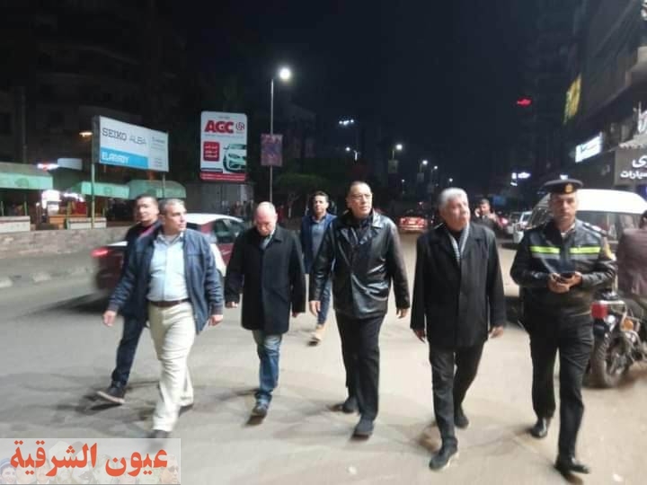 محافظ الشرقية يُفاجئ شوارع مدينة الزقازيق ويُتابع تنفيذ الأعمال بالمراحل النهائية بنفق عرابي
