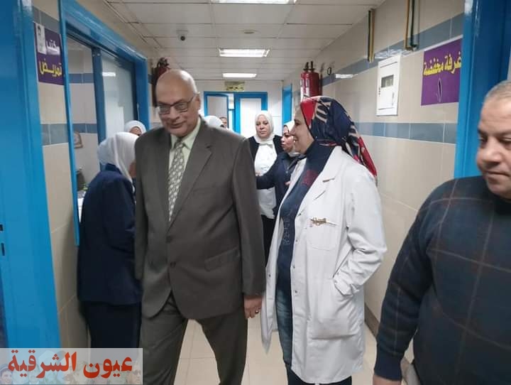 رئيس هيئة التأمين الصحى بمحافظة الشرقية يتفقد مستشفى المبرة بالزقازيق
