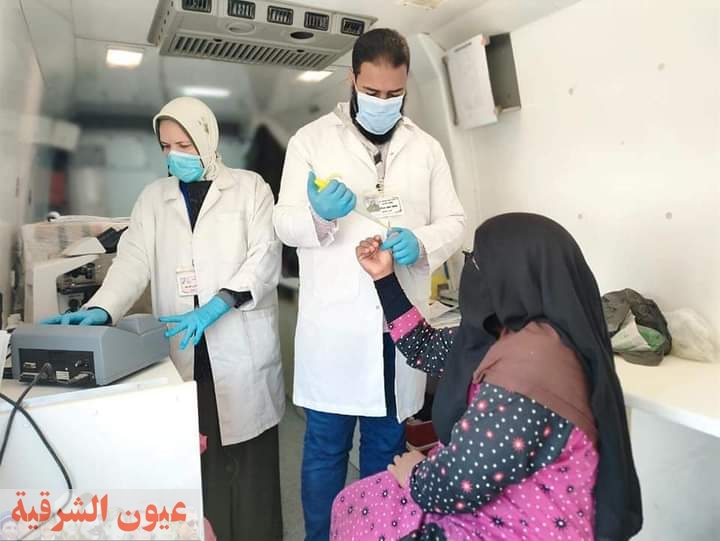 صحة المنيا تقدم الخدمات الطبية والعلاجية لـ 1315 حالة فى قرية نقطة نجم بمركز مطاى