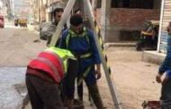 الانتهاء من تطهير شبكات وخطوط انحدار الصرف الصحي بمركز ومدينة كفر صقر