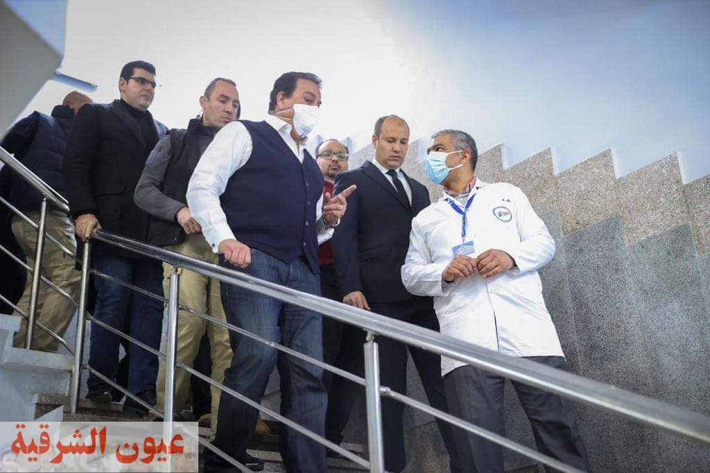 وزير الصحة يتفقد مستشفي ههيا المركزي ومركز الكبد