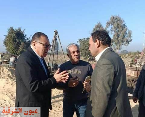 غراب يتفقد أعمال تطوير وتوسعة منطقة كوبري أبو طبل بمنيا القمح