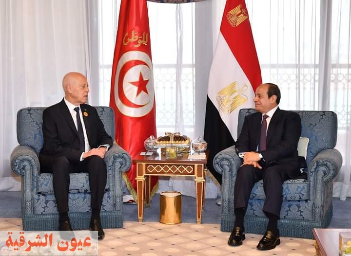 السيسي يلتقي رئيس الجمهورية التونسية على هامش القمة العربية بجدة