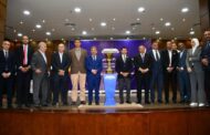 وزير الشباب والرياضة يشهد المؤتمر الصحفي الخاص بزيارة كأس العالم لكرة السلة إلى مصر