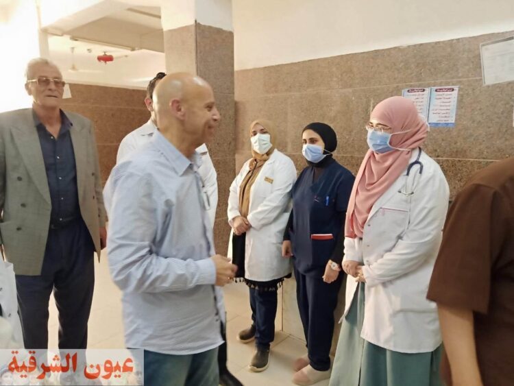 مسعود يتفقد الخدمات الطبية بمستشفى ههيا المركزي وأعمال التطوير بها