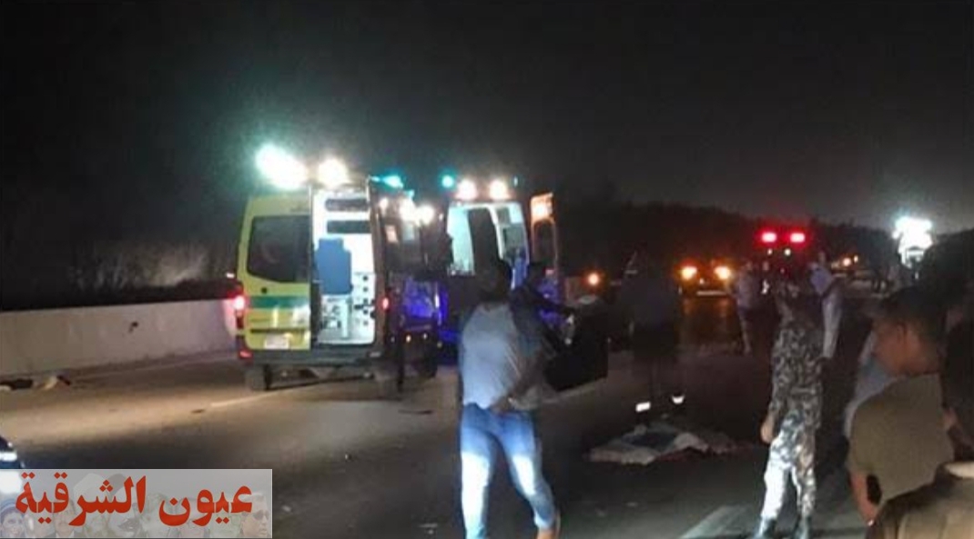 مصرع وإصابة 7 أشخاص في حادث إنقلاب سيارة ببني سويف
