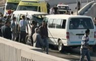 إصابة 6 أشخاص فى تصادم ميكروباص بالرصيف فى بنى سويف