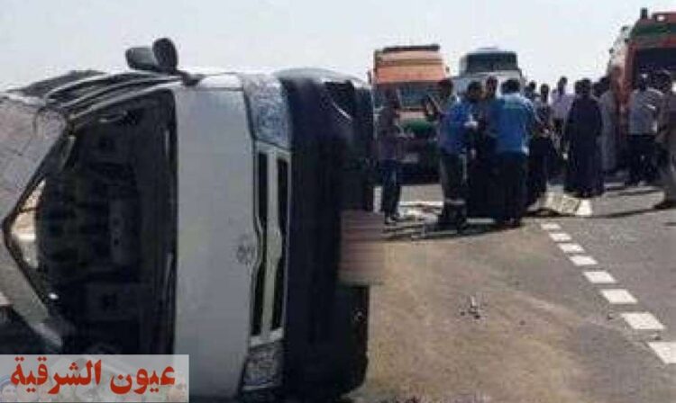 إصابة 5 أشخاص بحادث تصادم ميكروباص على الطريق الأوسطي في 6 أكتوبر