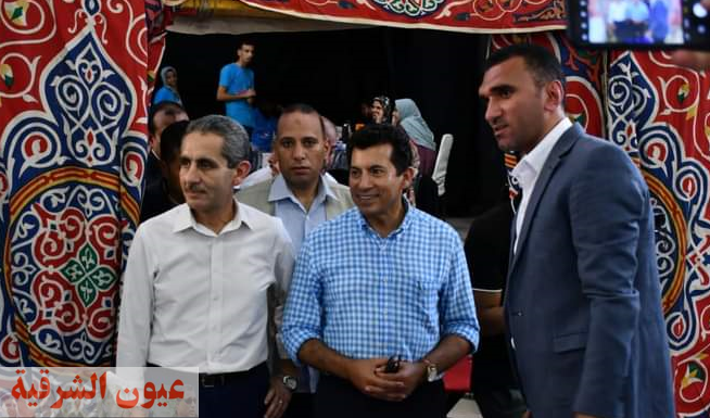 وزير الشباب ومحافظ الغربية يتفقدان نادي بلدية المحلة