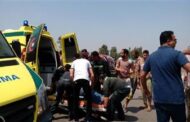 إصابة 12 شخصًا إثر حادث إنقلاب ميكروباص بصحراوي المنيا