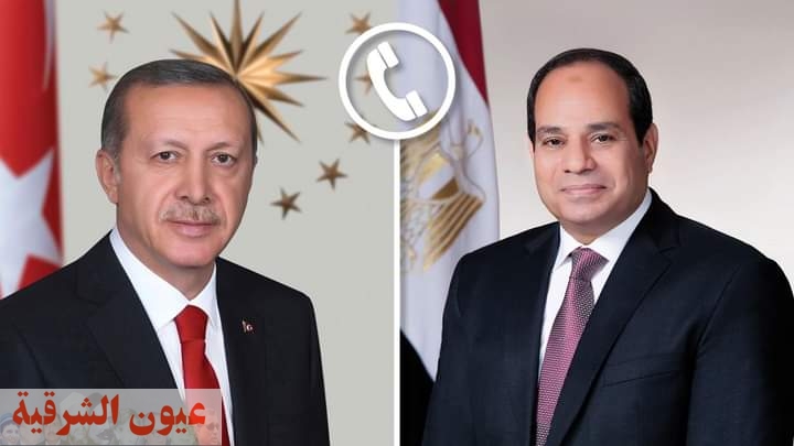 السيسي يتلقى اتصالاً من رئيس تركيا للتشاور حول وقف التصعيد بين فلسطين وإسرائيل 