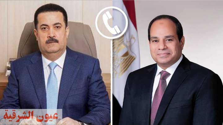 الرئيس السيسي يتلقى اتصالاً هاتفياً من رئيس وزراء العراق 