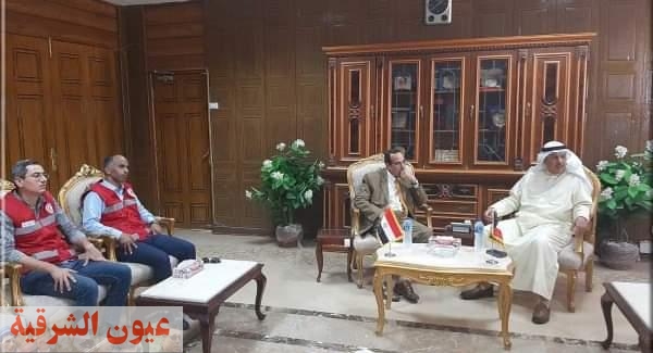 محافظ شمال سيناء يستقبل السفير الكويتي بالقاهرة للمناقشة في القضية الفلسطينية