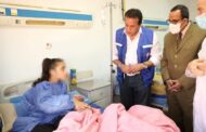 وزير الصحة يوجه بتحويل أحد الأطفال المصابين لمعهد ناصر بالقاهرة لاستكمال العلاج
