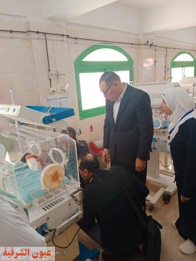 غراب في زيارة مفاجأة لمستشفى سنهوت التخصصي ومدرسة كامل دياب الثانوية بمنيا القمح