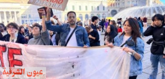 عصام السقا يشارك فى المظاهرات الداعمة لفلسطين بإيطاليا.. تفاصيل 