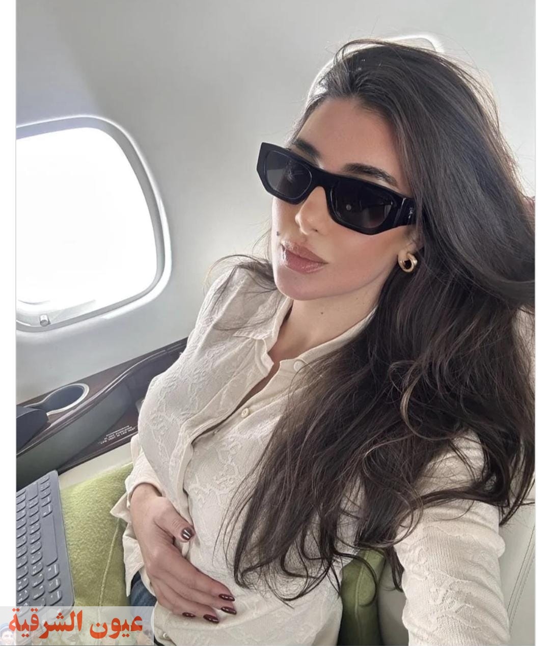 ياسمين صبري تستعرض جمالها من الطائرة.. تعرف