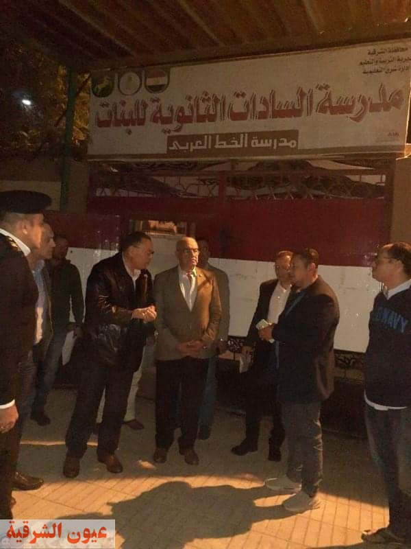 المحافظ في جولة ليلية لتفقد عدد من اللجان العامة والفرعيه بمدينة الزقازيق