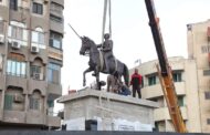 نقل تمثال أحمد عرابي لمكانه الجديد بمدينة الزقازيق
