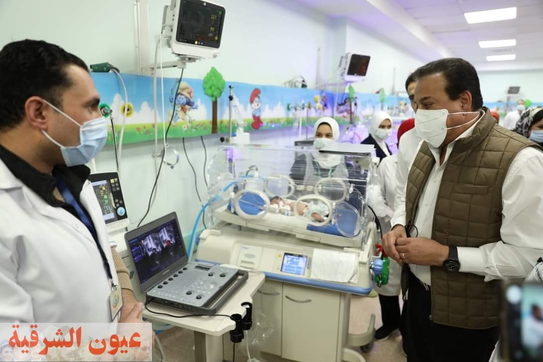 وزير الصحة يتابع معدلات الولادة القيصرية بمستشفي كوم حماده التخصصي 