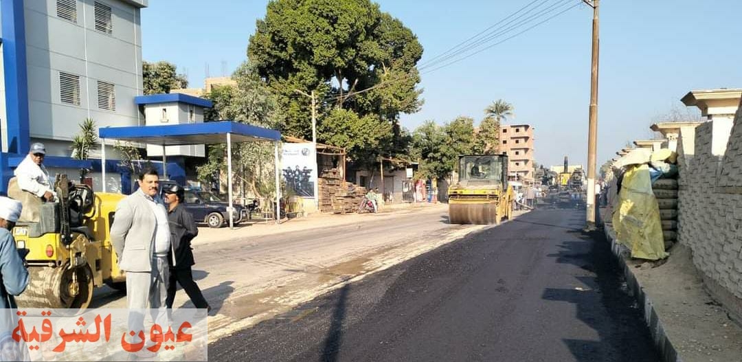 محافظ أسيوط يتابع رصف الطريق السريع أمام مركز شرطة ساحل سليم