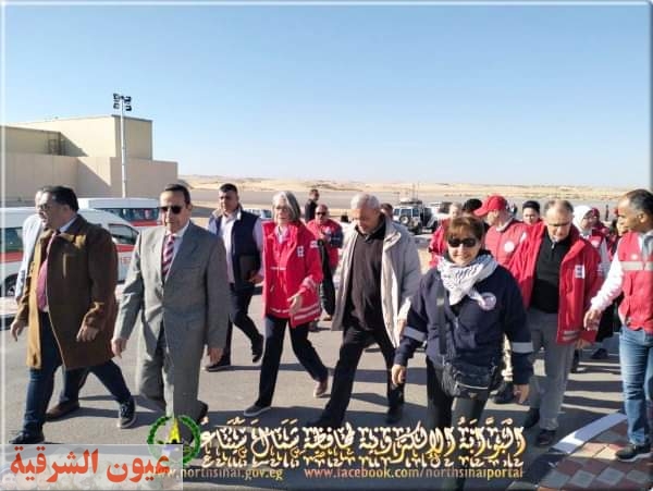 محافظ شمال سيناء يستقبل رئيسة الاتحاد الدولي لجمعيات الهلال والصليب الأحمر