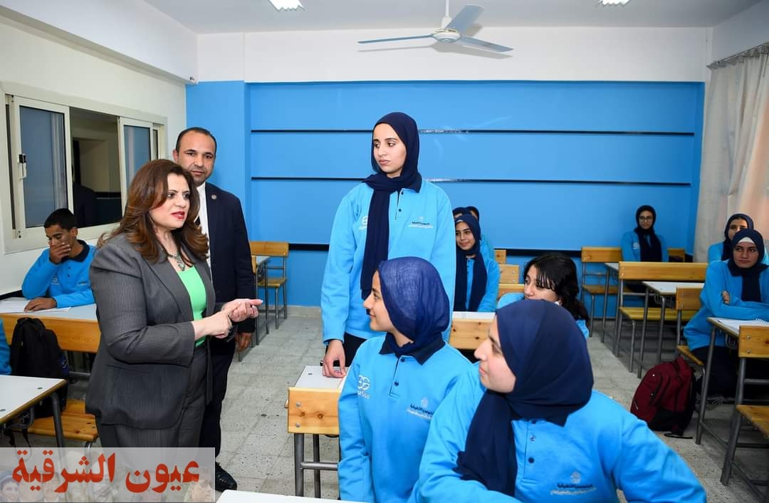 وزيرة الهجرة تزور مدرسة إيجيبت جولد للتكنولوجيا التطبيقية في العبور