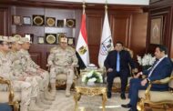 نائب محافظ بني سويف يستقبل رئيس أركان قوات الدفاع الشعبي والعسكري ‎