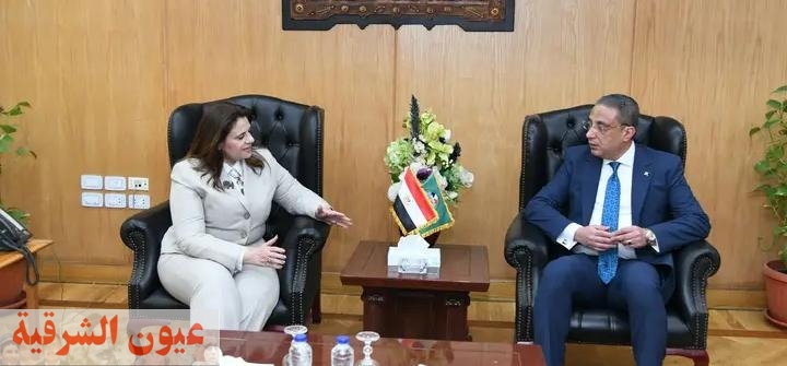 محافظ الفيوم يستقبل وزيرة الدولة للهجرة وشئون المصريين بالخارج